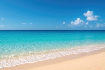 Obraz premium Breathtaking deep blue sea landscape reminiscent of a heavenly retreat