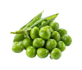 Fresh green peas harvest farm field food natural, isolated on transparent background, png
