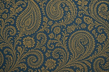 Arabian-inspired textile surface pattern with intricate design elements