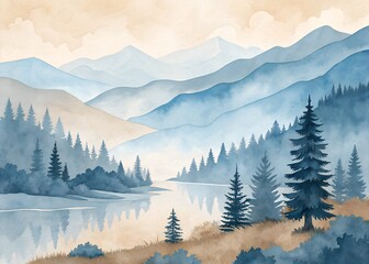 Obraz premium winter landscape in mountains