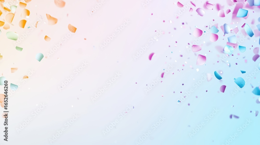 Poster gradient rainbow background confetti copy space circular rainbow gradient background with colorful c