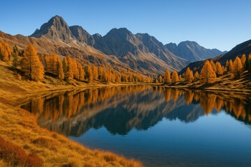 Obraz premium Autumnal Mountain View
