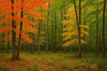 Obraz premium Autumn Woodland Hues