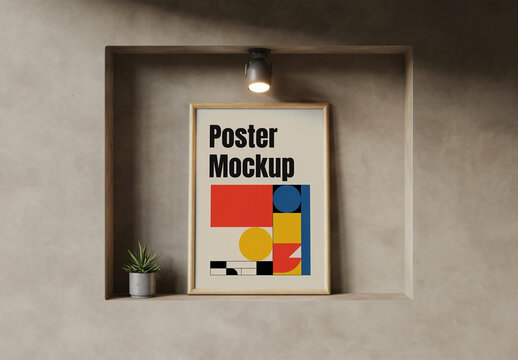 Wall Poster Frame Mockup