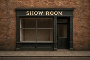 Brick wall edifice housing a display area