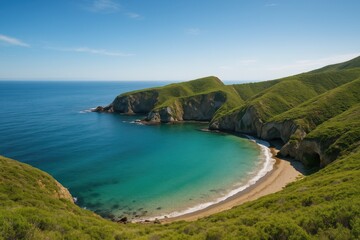 Fototapeta premium Harbor Named Potato with Beautiful Surroundings
