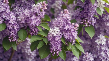 Growing a delicate lilac flower