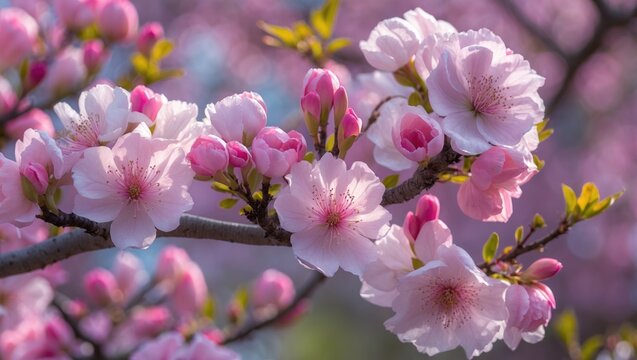 Magnified view of Persian Silk Tree with intricate details, part 5