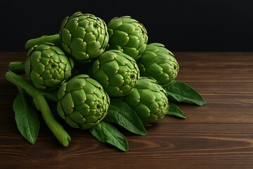 Fototapeta premium Premium Ripe Organic Artichokes Ready to Eat