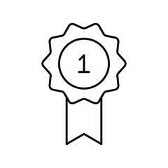Medal  thinline icon , vector, pixel perfect, illustrator file 
