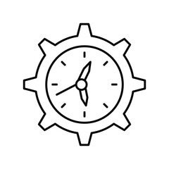 Time Management thinline icon , vector, pixel perfect, illustrator file 
