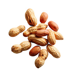 peanuts plie on transparent background