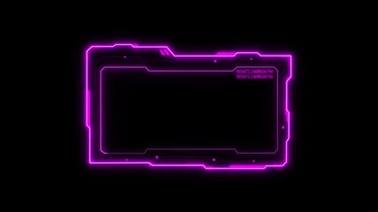 Futuristic HUD video frame Digital technology plexus lines background. Technology HUD template, Frame HUD element. HUD viewfinder Interference. - Powered by Adobe