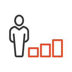 Career Outline bold Vector Icon which can be easily modified or Edited 
