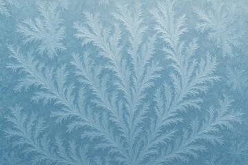 Decorative frost patterns on windows