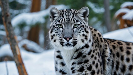 Mature Snow Leopard Species Overview