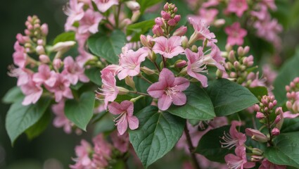 Lonicera periclymenum: flowers of the European honeysuckle