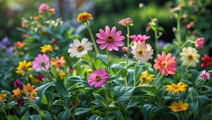 Fototapeta premium Garden's vibrant blossom