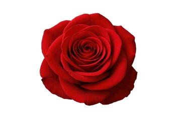 Naklejka premium Detailed view of a rose blossom on a white background