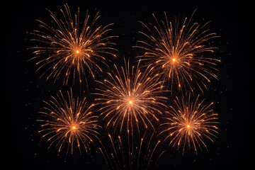 Fototapeta premium Colorful pyrotechnics lighting up the darkness