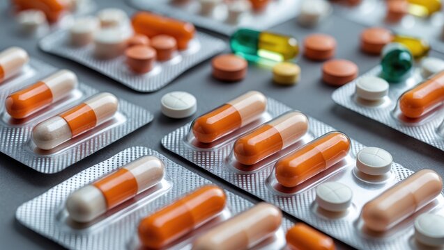 Separated groups of pill packages