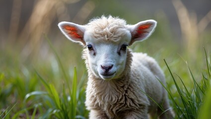 Obraz premium The tiny lamb we cherish