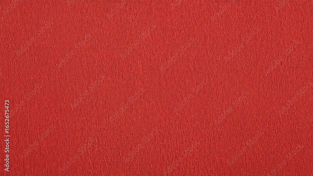 Aufkleber macro view of red jacquard textile featuring an abstract distressed texture. canvas fabric for curta