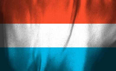 Colorful striped fabric in a vibrant flag design