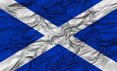 Scottish flag shows pride and heritage in celebration