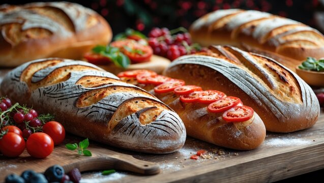 An array of delectable bread options commonly found in bakeries