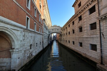 Obraz premium Morning view of the Bridge of Sighs in Venice, Italy