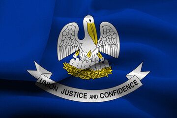 Louisiana emblem features a proud pelican