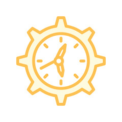 Time Management color shadow thinline icon , vector, pixel perfect, illustrator file 
