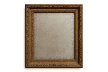 Fototapeta premium Vintage-style mirror with an ornate frame set against a white background