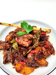 Homemade Indonesian Sweet Soy Chicken Plate
