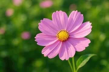 Obraz premium Vibrant pink flower showcasing its beauty