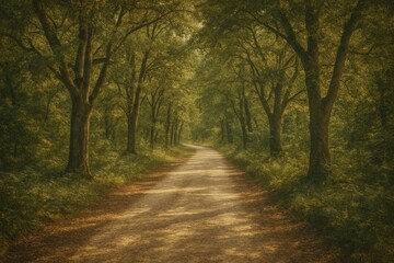 Obraz premium An enchanting view within the forest