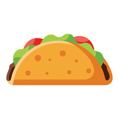 vector illustration of a taco