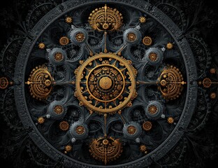 Naklejka premium Ornate Geometric Pattern Design