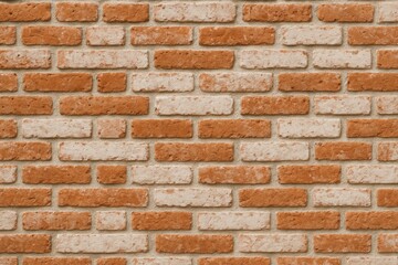 Obraz premium Pattern of red and white bricks on a wall