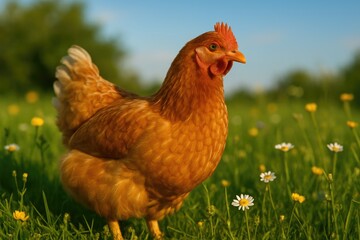 Fototapeta premium A formerly trapped bird finds freedom and happiness