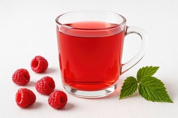 Fruity infusion of raspberry in a refreshing drink