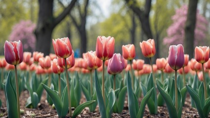 Noticed a gorgeous tulip blooming in the park this spring