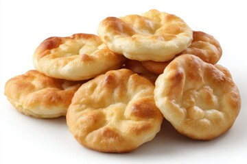 Frybread Isolated PNG on White Background - Traditional Indigenous Food.