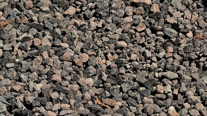 Pile of Gray and Beige Gravel Stones, Backdrop Texture, Gravel Stones Texture Background, Gray Stones Backgrounds Material, Geology