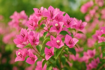 Fototapeta premium Bright Pink Bougainvillea Flowers