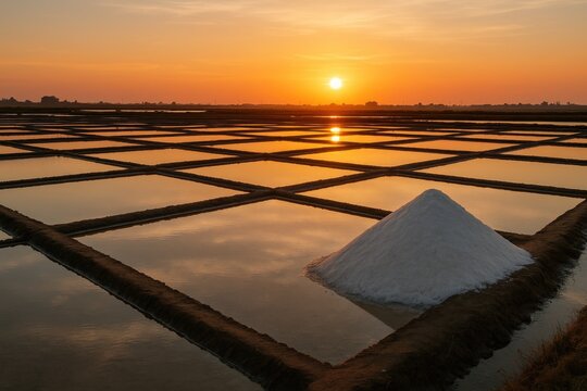 Sea salt production locations within the Ria de Aveiro estuary