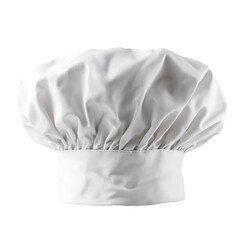 White chef hat on transparent background