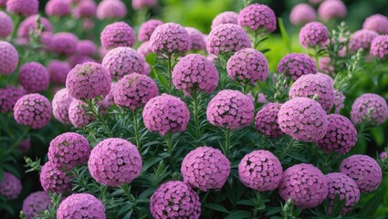 Colorful clusters of pink and purple Phlox flowers