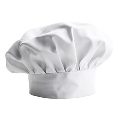 White chef hat on transparent background